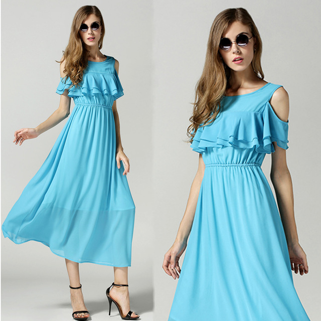 Real-Photo-2015-summer-turquoise-blue-long-loose-chiffon-dress-for-female-off-the-shoulder-ruffled.jpg_640x640 - Copy - Copy